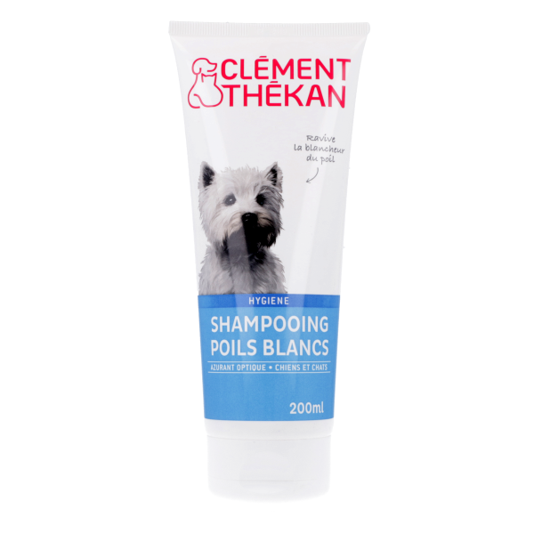 Shampoing poils blancs pour chiens et chats Clement Thekan - 200 ml