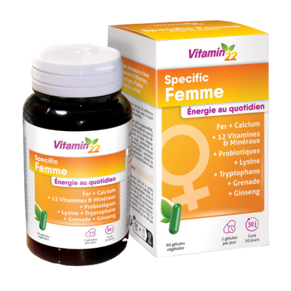 Vitamin'22 Specific Femme 60x gélule végétales santé