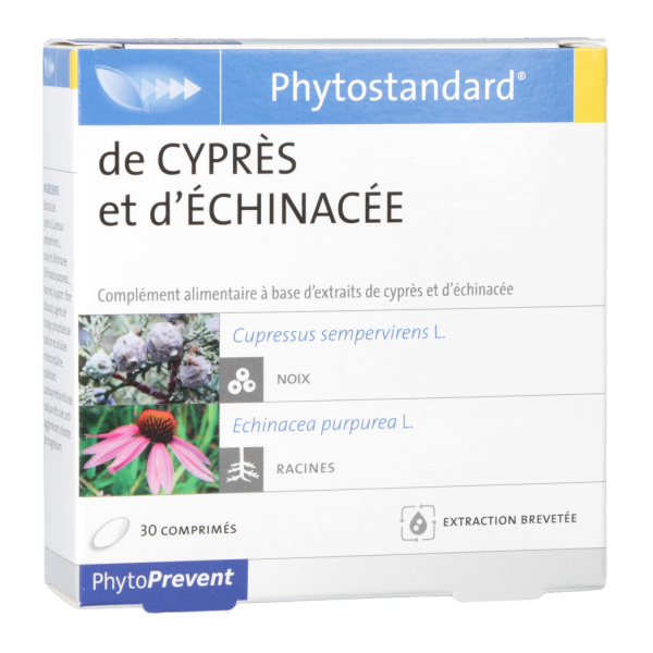 Phytostandard Cyprés Echinacée Complément alimentaire Phytoprevent Pileje - 30 Comprimés