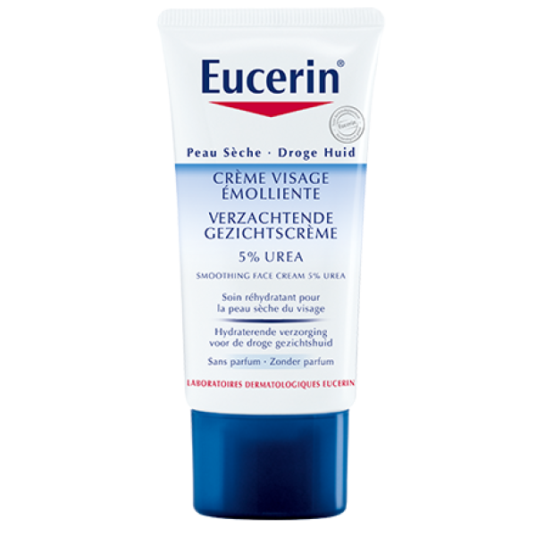 Crème visage 5% urée hydratant Peaux sèches à très sèches Eucerin - 50 mL