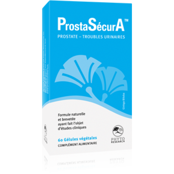 ProstaSécurA Prostate - Fonctions Urinaires PhytoResearch - 60 Gélules Végétale
