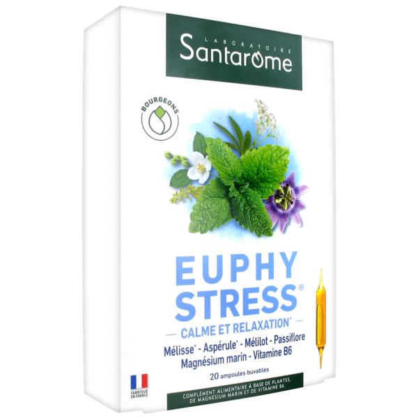 Euphy Stress Calme & Relaxation Santarome - 20 Ampoules