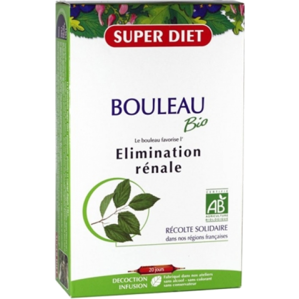 Bouleau élimination rénale Bio Super Diet - 20 Ampoules
