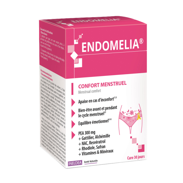Endomelia Confort menstruel Ineldea 60 gélules végétales