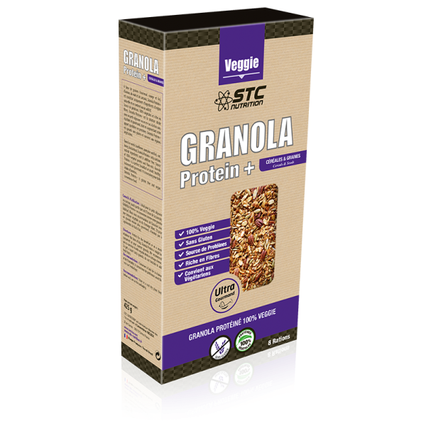 STC Granola Protein+ 100% VEGGIE - Boite de 425g