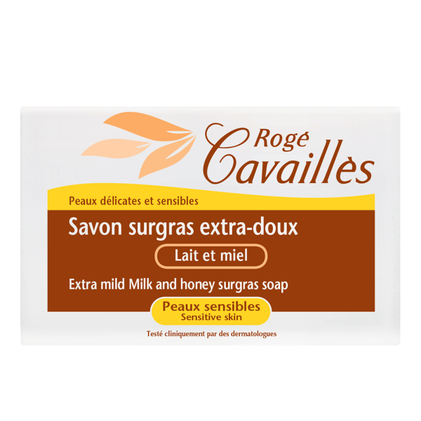 Savon Surgars extra-doux Lait et Miel Rogé Cavaillès - 2x250g