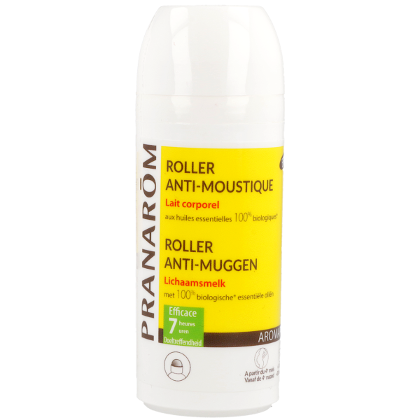 Roller anti-moustiques Aromapic Lait corporel aux Huiles essentielles Bio Pranarôm - 75 mL