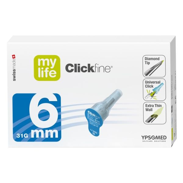 Mylife Clickfine DiamondTip Aiguilles pour stylo Ypsomed