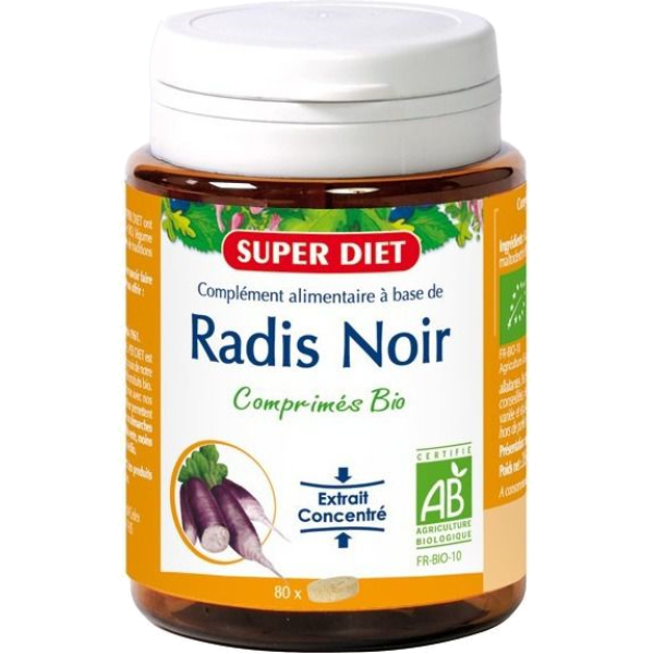 Radis Noir protection du foie Bio Super Diet - 80 Comprimés