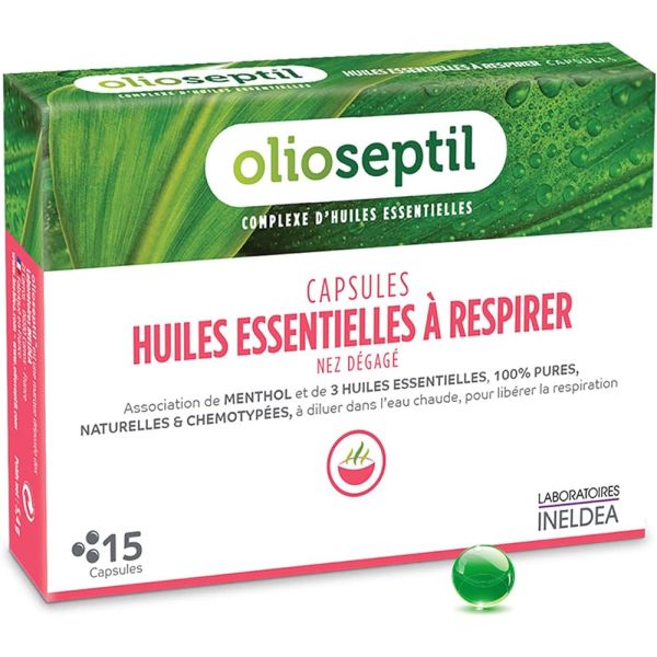 Olioseptil Huiles essentielles à respirer (Promo avec inhalateur)