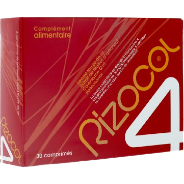 Rizocol 4 cholestérol levure de riz rouge et artichaut Dissolvurol