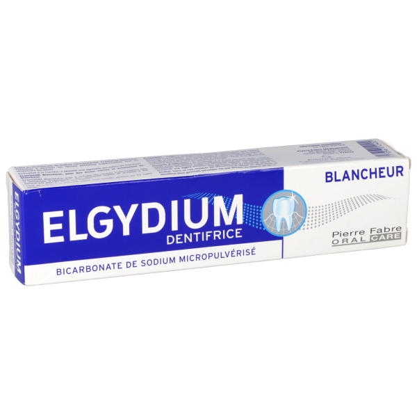 Dentifrice blancheur bicarbonate sodium Elgydium Pierre Fabre - 75 mL