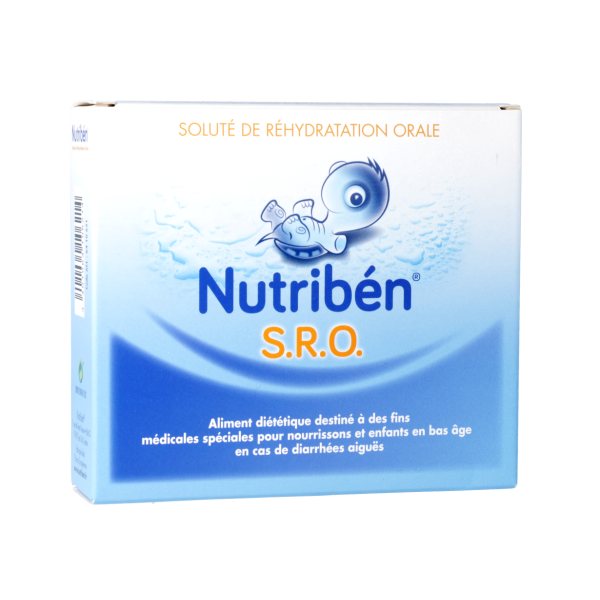 S.R.O Soluté de réhydratation orale pour nourrissons Nutriben - 10 sachets