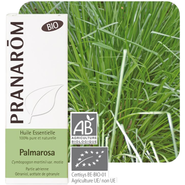 Huile Essentielle Bio Palmarosa Pranarôm - 10ml