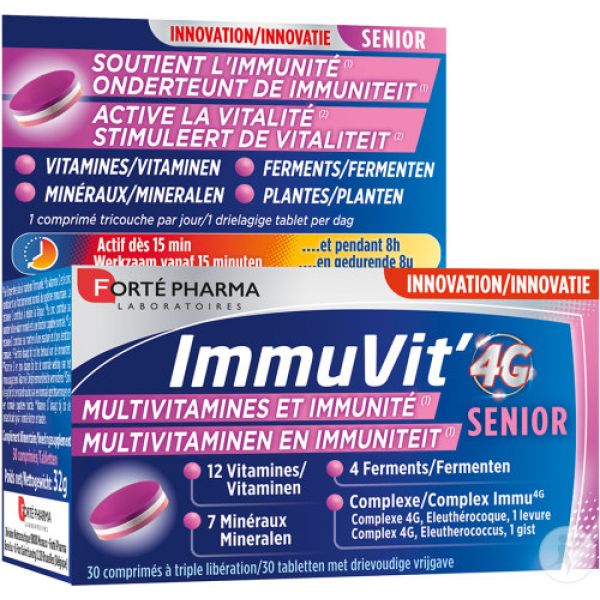 Immuvit 4g multivitamines et immunité Sénior
