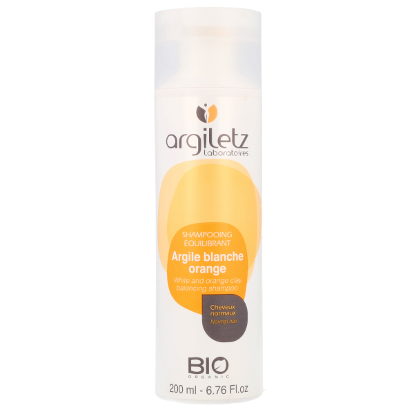 Shampooing équilibrant Argile Blanche Orange Cheveux Normaux Argiletz - 200 mL