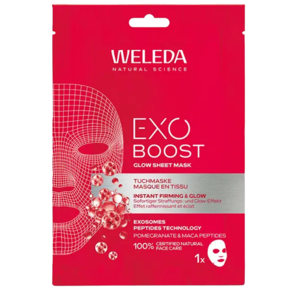 Weleda EXO BOOST Glow Masque en Tissu Grenade 20 ml